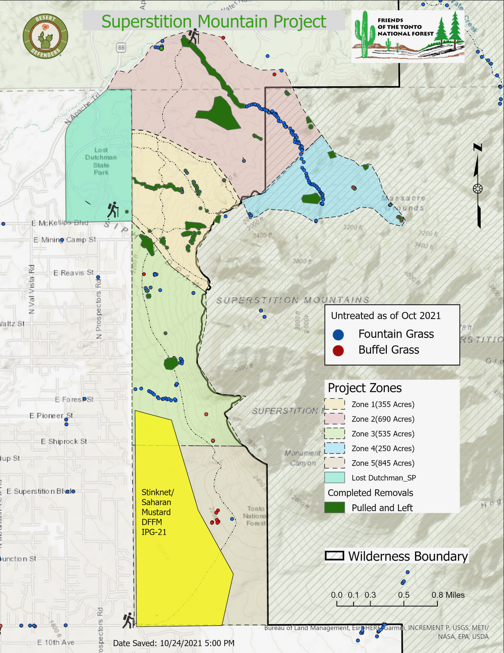 Friends Of The Tonto National Forest Volunteer On The Tonto Superstition Mountain Project Oct 21 Scaled 